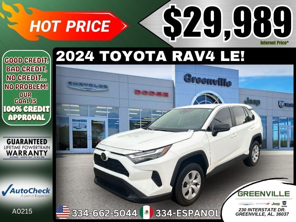 used 2024 Toyota RAV4 car, priced at $29,989