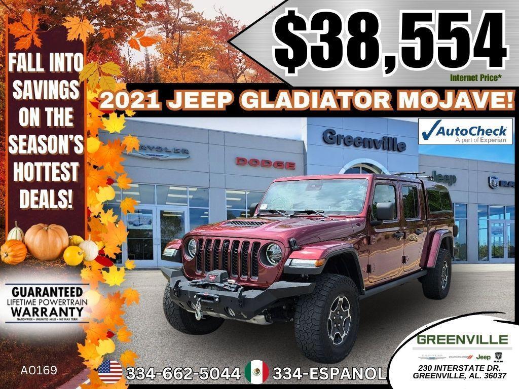 used 2021 Jeep Gladiator car, priced at $38,554