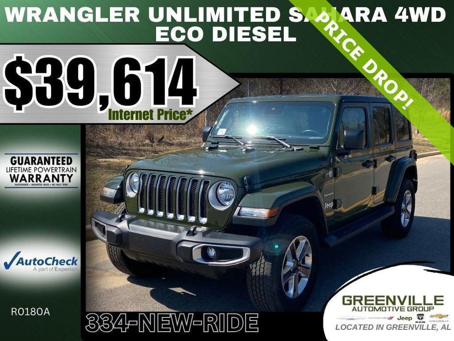 used 2021 Jeep Wrangler Unlimited car, priced at $39,614