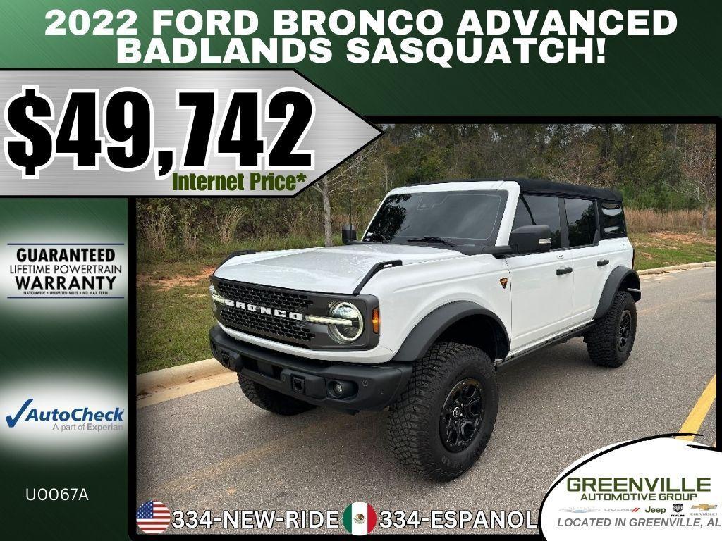 used 2022 Ford Bronco car, priced at $49,742