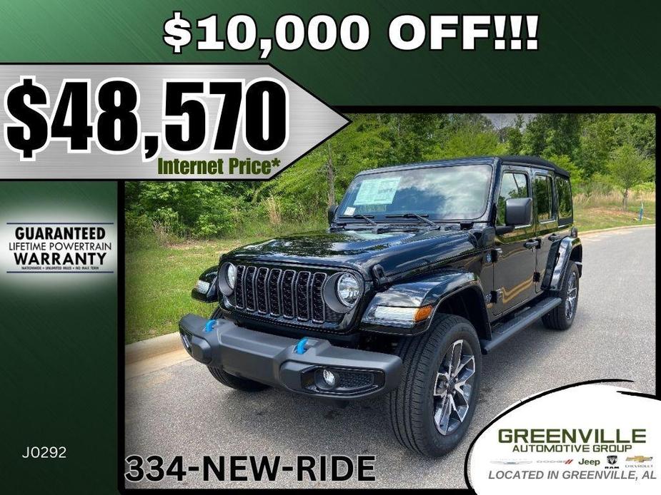 new 2024 Jeep Wrangler 4xe car, priced at $48,570