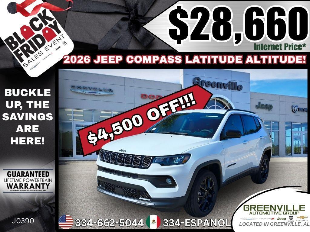 new 2026 Jeep Compass car, priced at $28,660