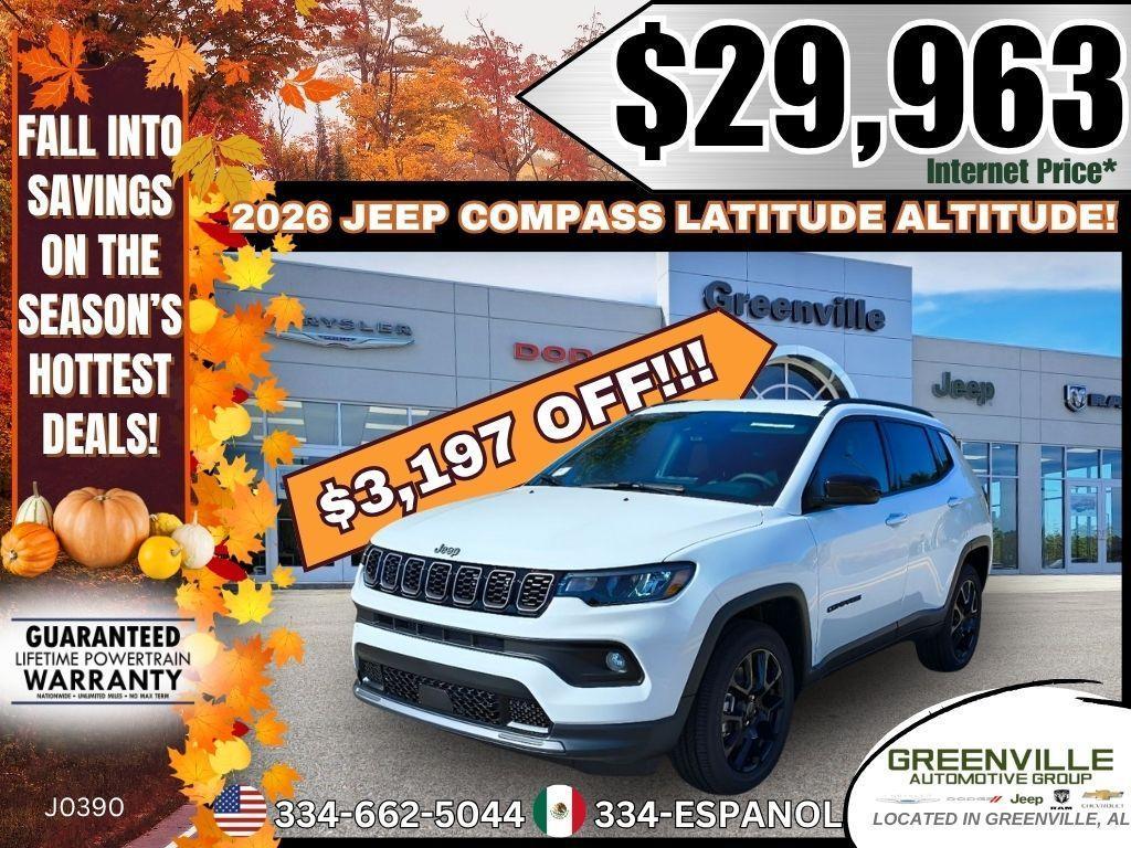 new 2026 Jeep Compass car, priced at $29,963