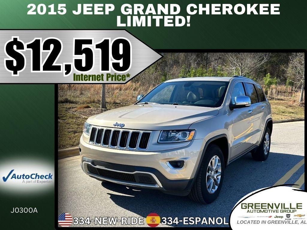 used 2015 Jeep Grand Cherokee car, priced at $12,519