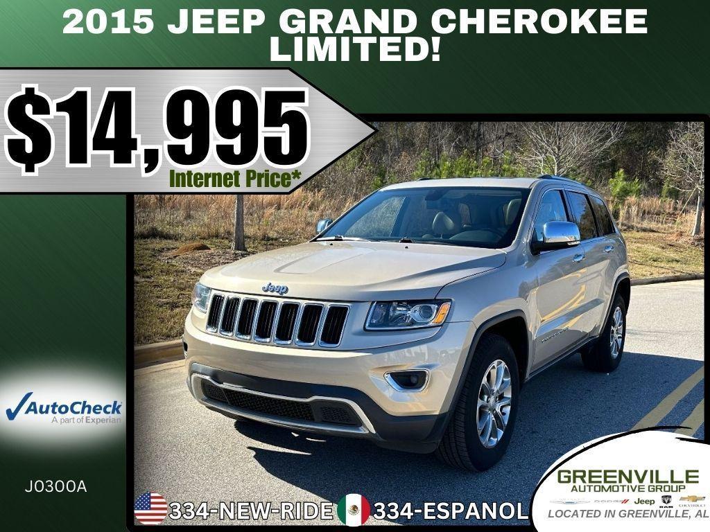 used 2015 Jeep Grand Cherokee car, priced at $14,995