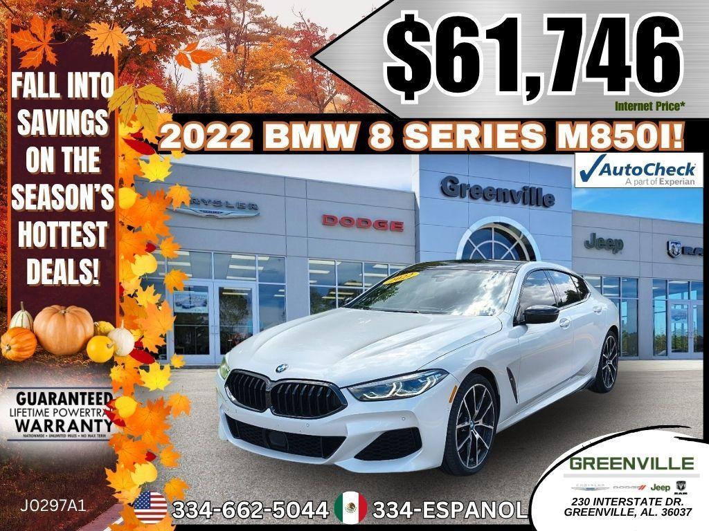 used 2022 BMW M850 Gran Coupe car, priced at $61,746