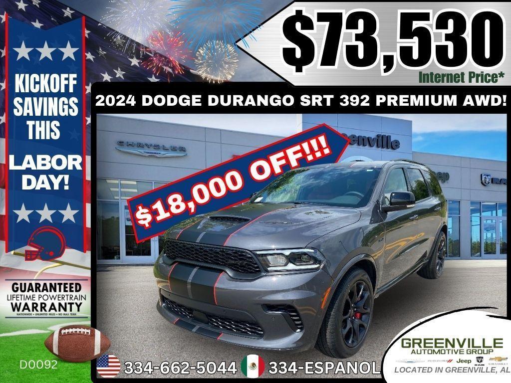 new 2024 Dodge Durango car, priced at $73,530