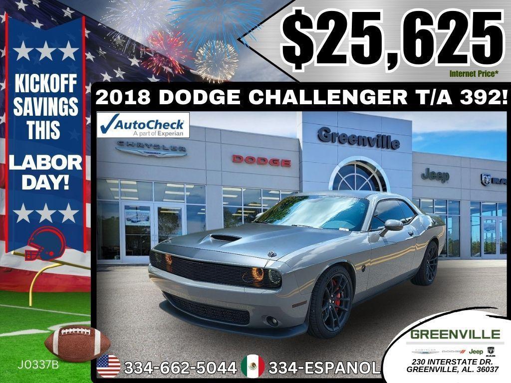 used 2018 Dodge Challenger car, priced at $25,625