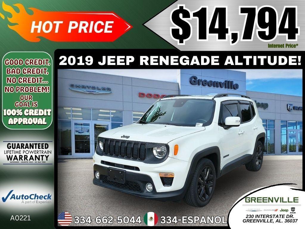 used 2019 Jeep Renegade car, priced at $14,794