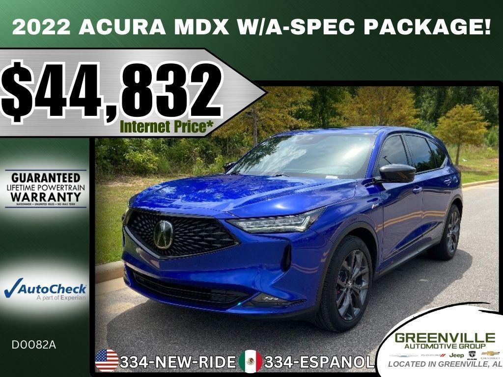 used 2022 Acura MDX car, priced at $44,832