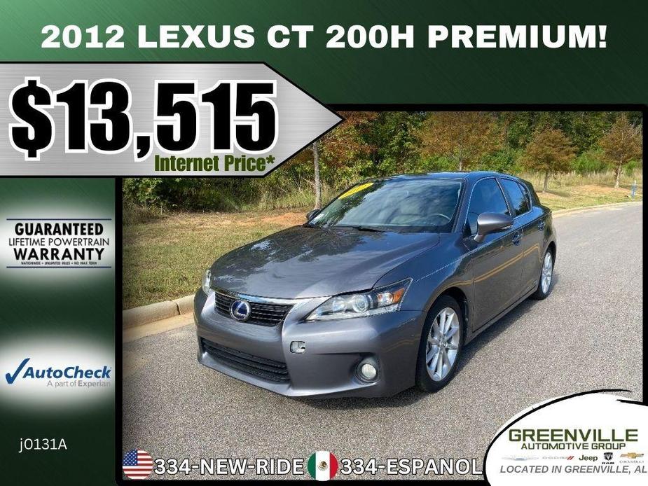 used 2012 Lexus CT 200h car, priced at $12,952