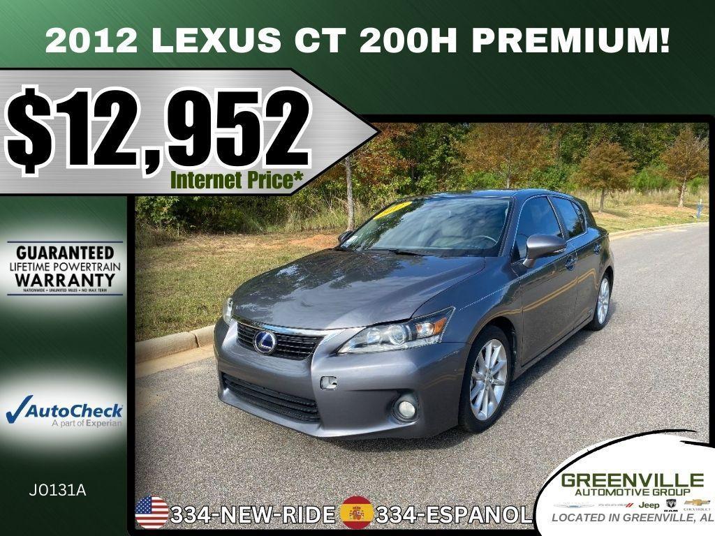 used 2012 Lexus CT 200h car, priced at $12,544