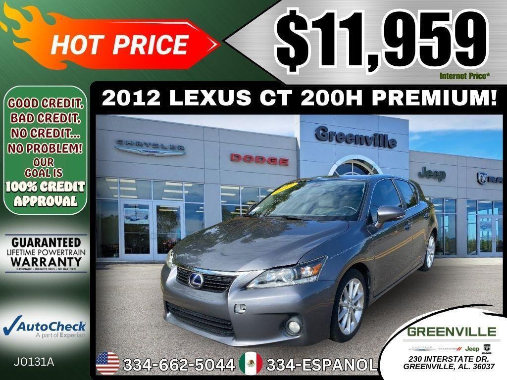 used 2012 Lexus CT 200h car, priced at $11,959