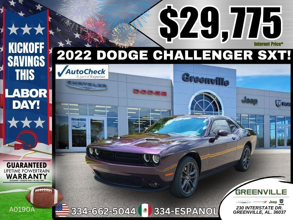 used 2022 Dodge Challenger car, priced at $29,775