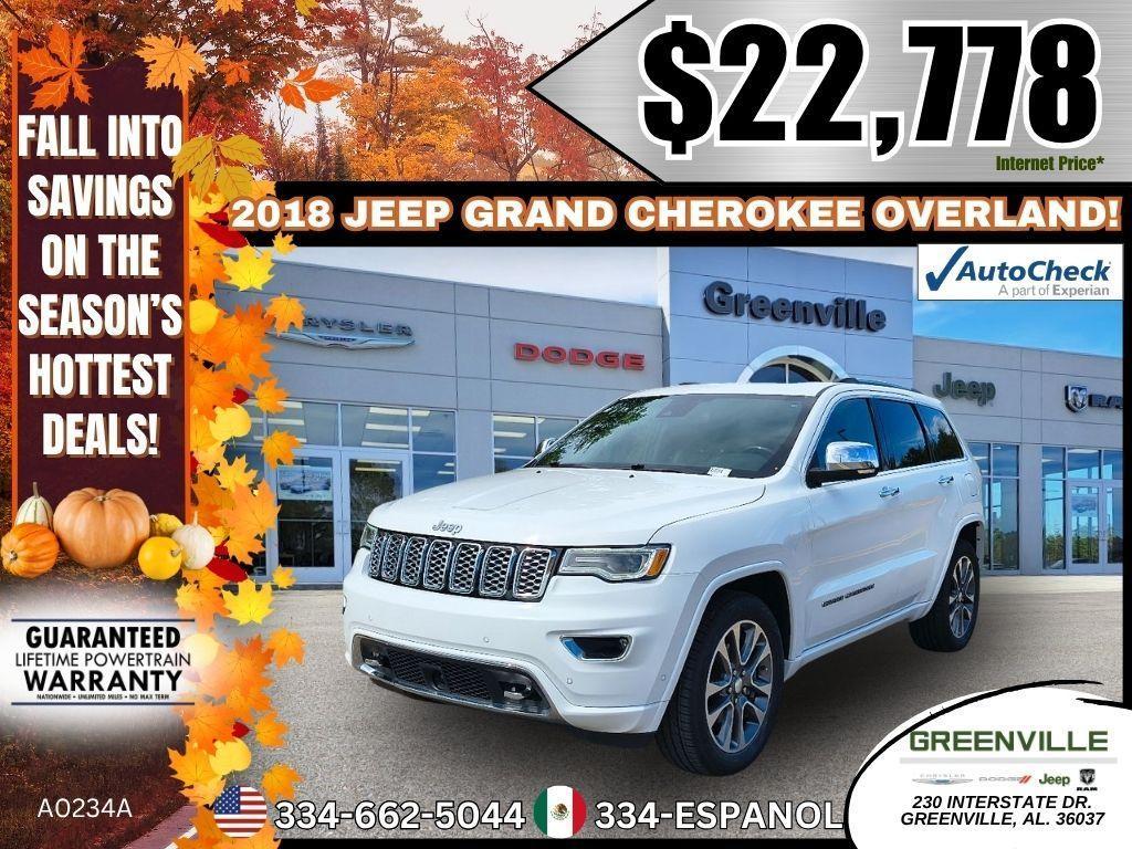used 2018 Jeep Grand Cherokee car, priced at $22,778