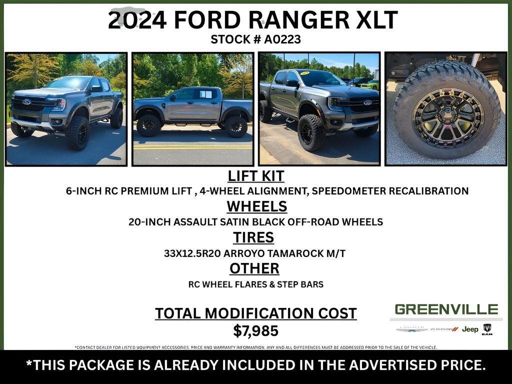 used 2024 Ford Ranger car, priced at $42,733