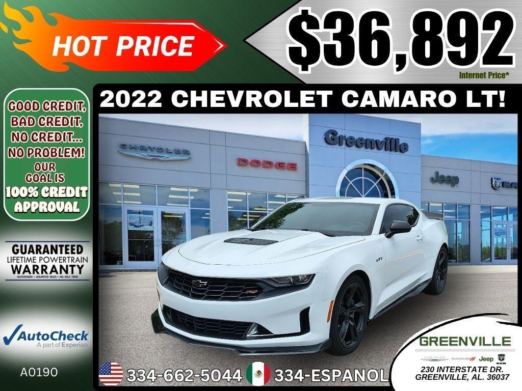 used 2022 Chevrolet Camaro car, priced at $36,892