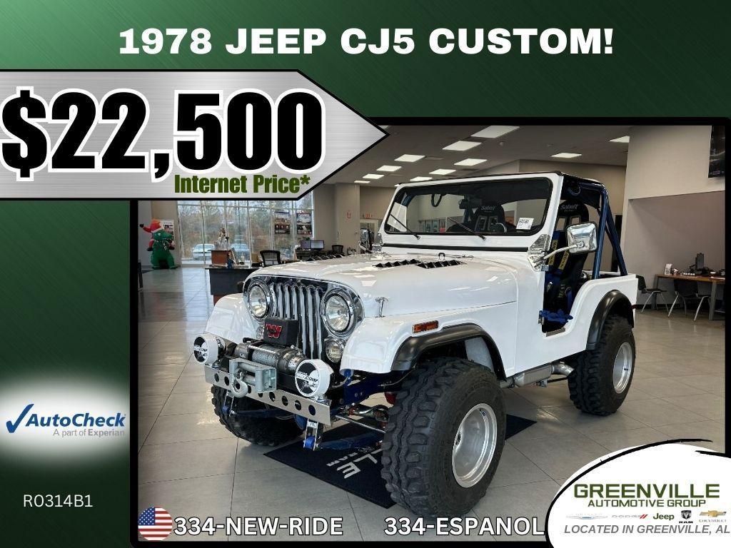 used 1978 Jeep CJ-5 car, priced at $22,500