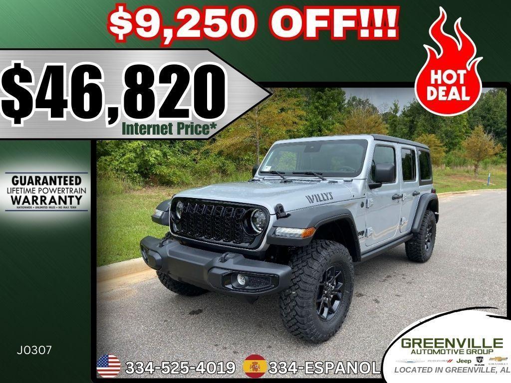 new 2024 Jeep Wrangler car, priced at $46,820