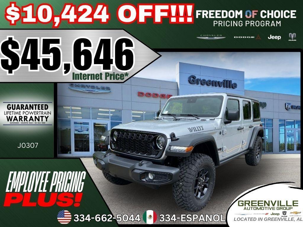 new 2024 Jeep Wrangler car, priced at $45,646