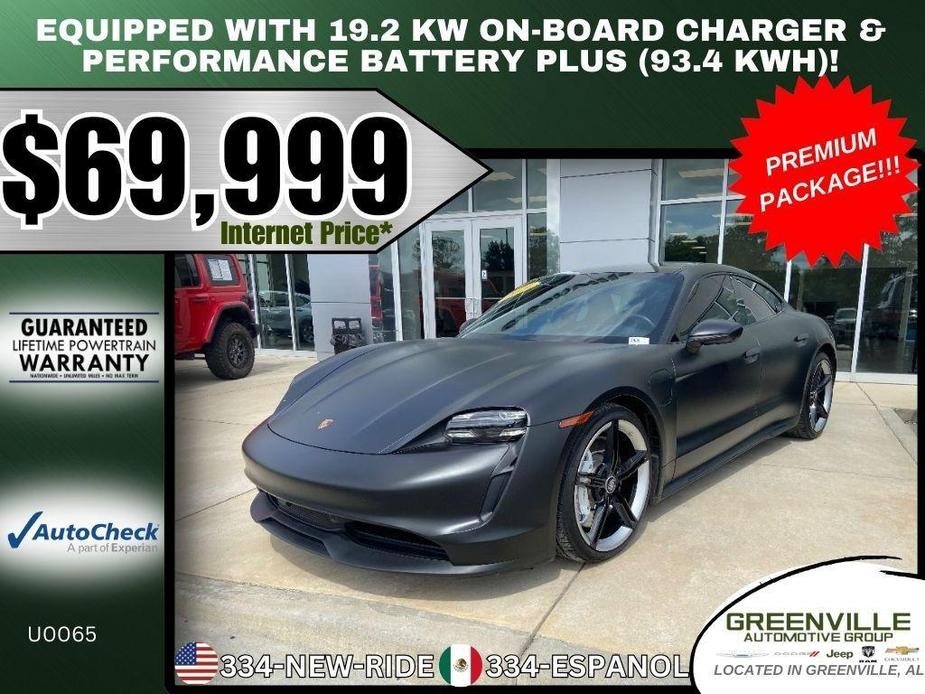 used 2021 Porsche Taycan car, priced at $69,999