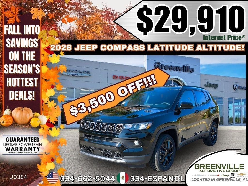 new 2026 Jeep Compass car, priced at $29,910