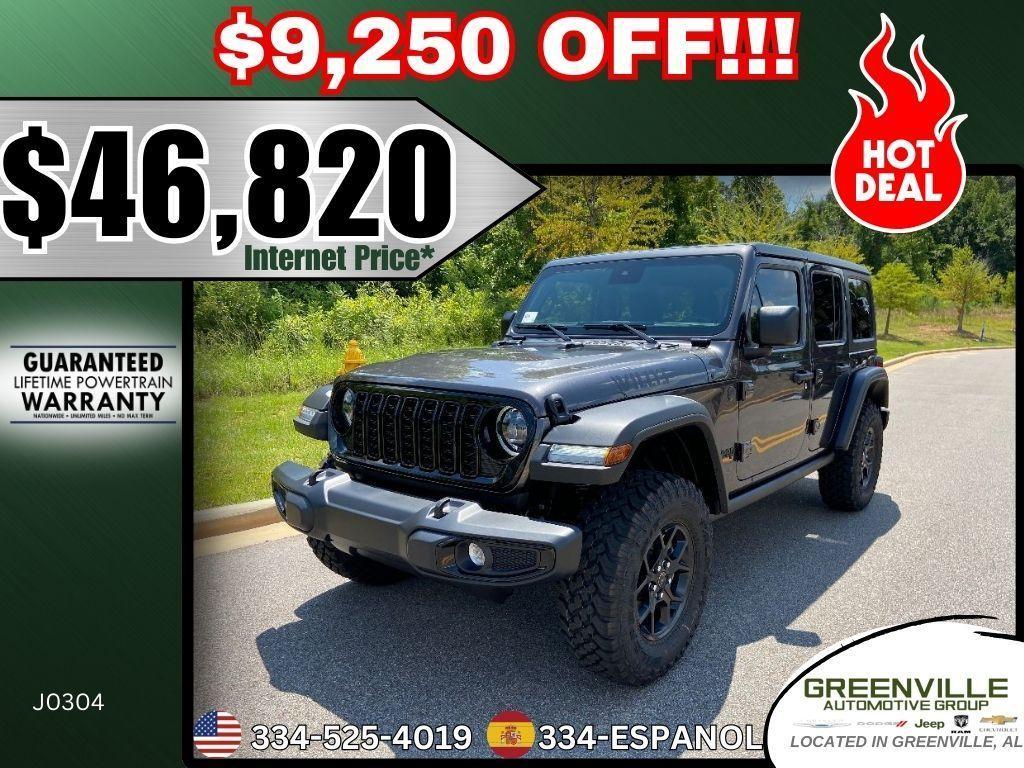 new 2024 Jeep Wrangler car, priced at $46,820