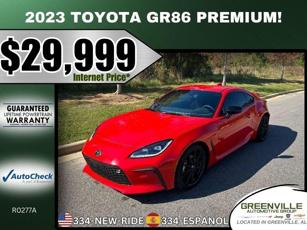 used 2023 Toyota GR86 car, priced at $29,999