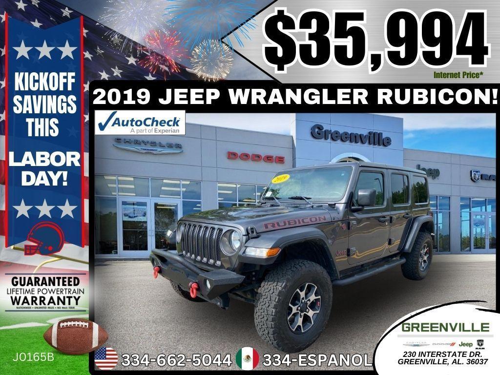 used 2019 Jeep Wrangler Unlimited car, priced at $35,994