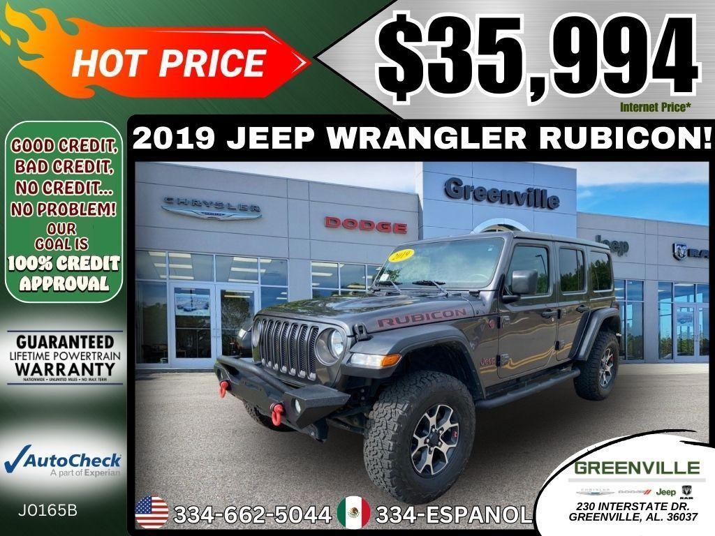 used 2019 Jeep Wrangler Unlimited car, priced at $35,994