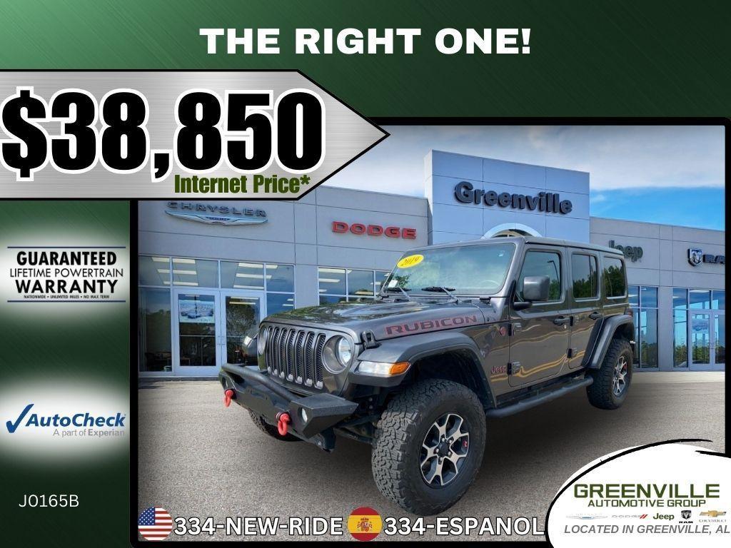 used 2019 Jeep Wrangler Unlimited car, priced at $38,850