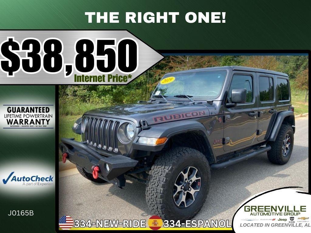 used 2019 Jeep Wrangler Unlimited car, priced at $38,850