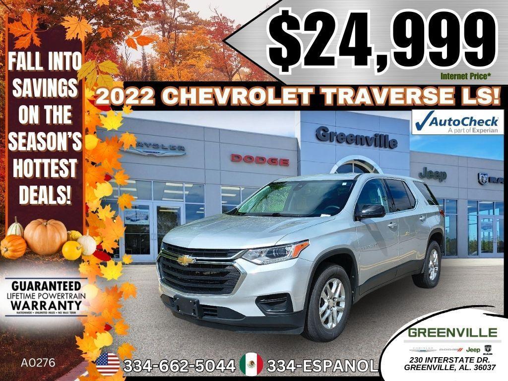 used 2022 Chevrolet Traverse car, priced at $24,999