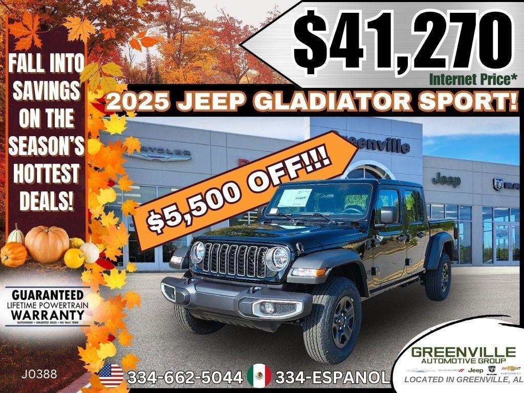 new 2025 Jeep Gladiator car, priced at $41,270
