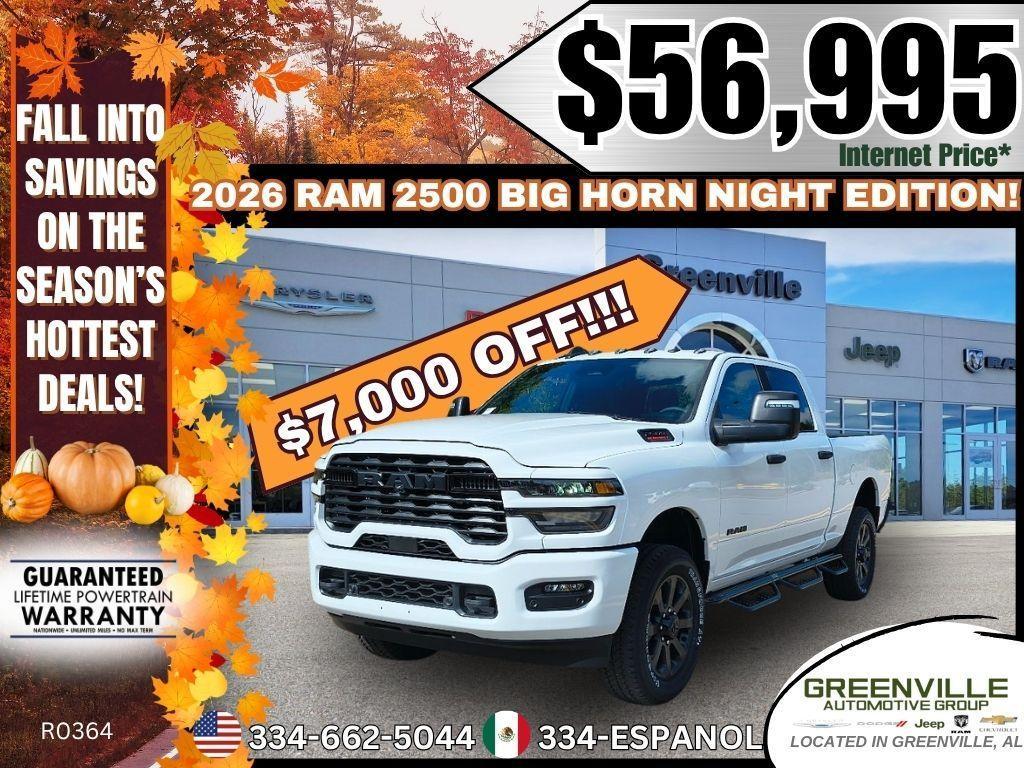 new 2026 Ram 2500 car, priced at $56,995