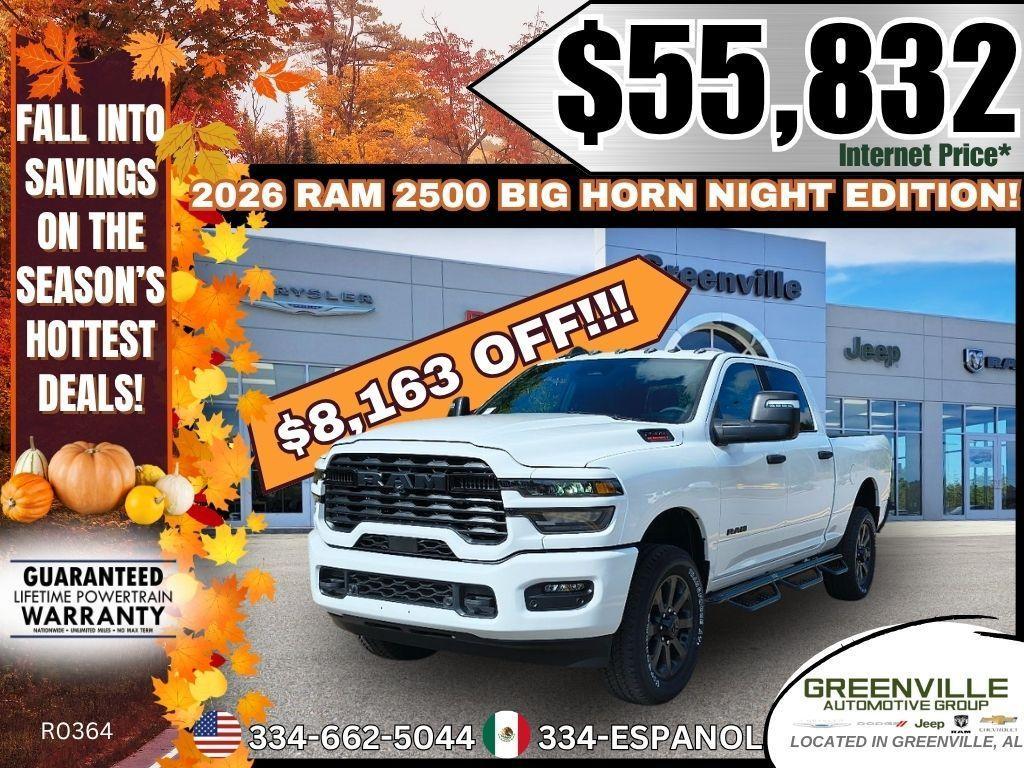 new 2026 Ram 2500 car, priced at $55,832