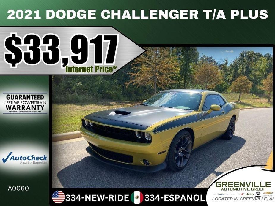 used 2021 Dodge Challenger car, priced at $33,917