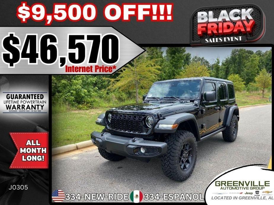 new 2024 Jeep Wrangler car, priced at $46,570