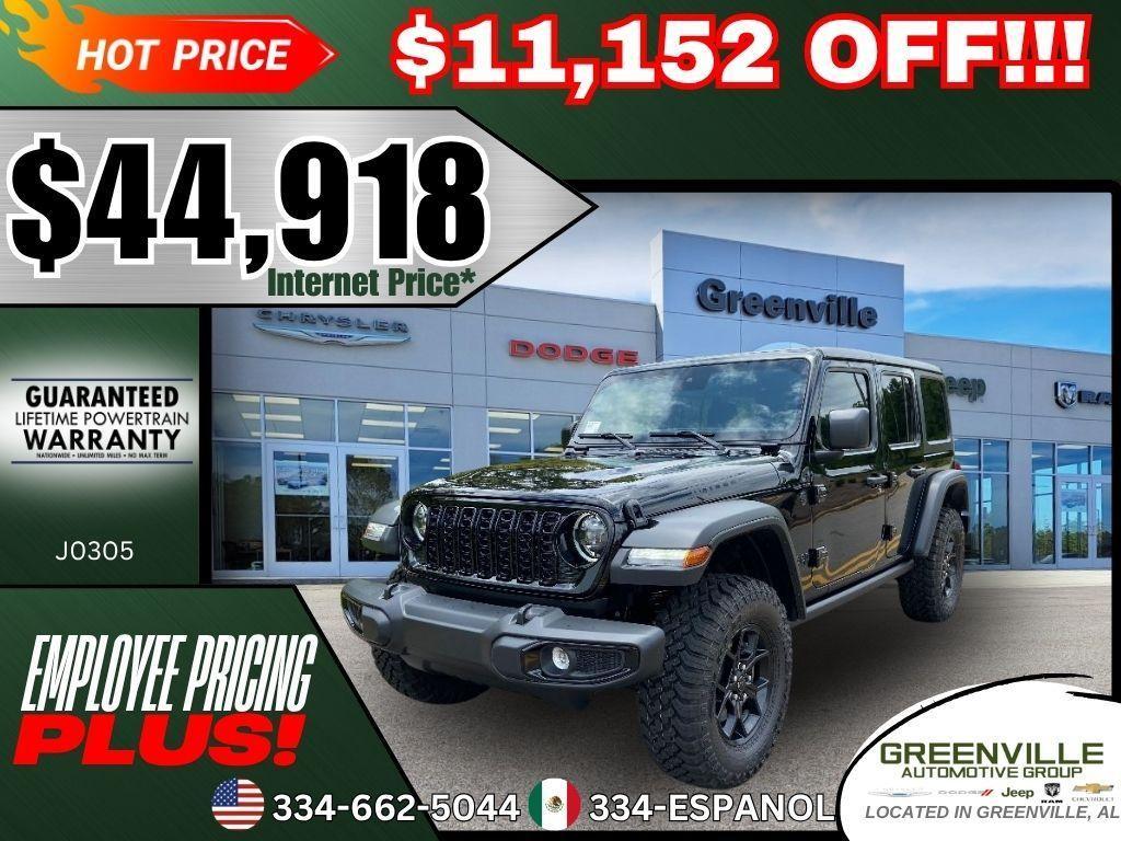 new 2024 Jeep Wrangler car, priced at $44,918