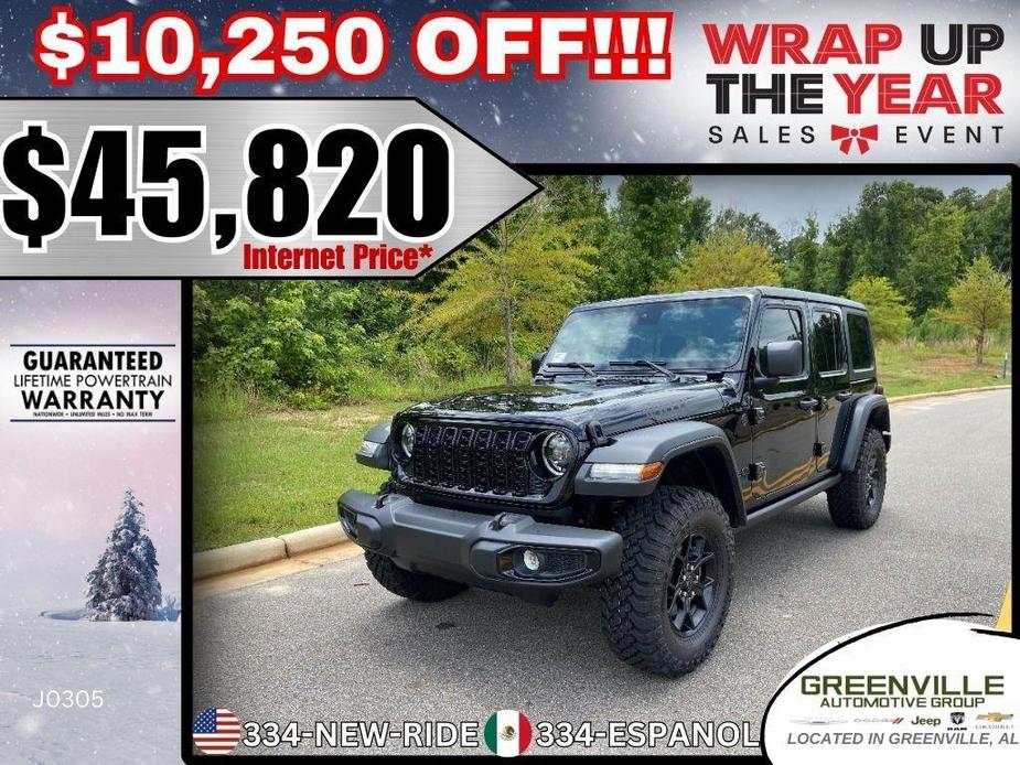 new 2024 Jeep Wrangler car, priced at $45,820