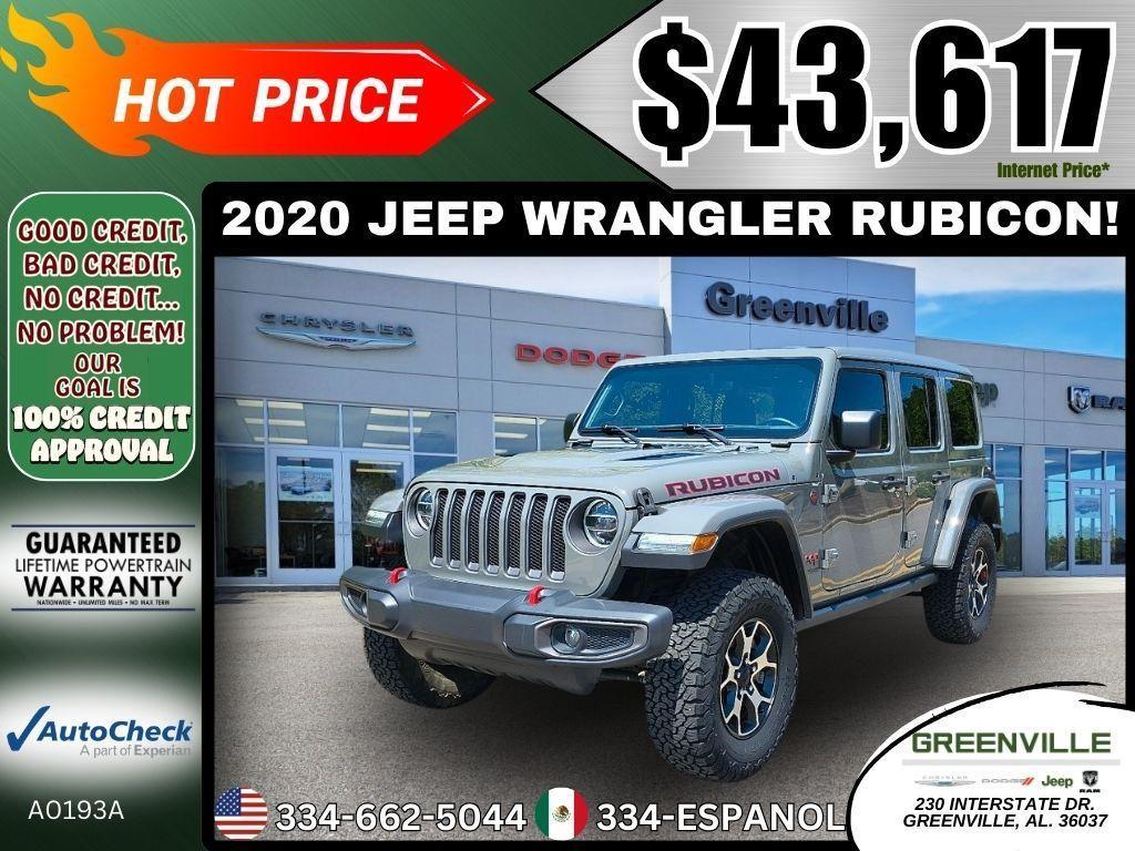used 2020 Jeep Wrangler Unlimited car, priced at $43,617