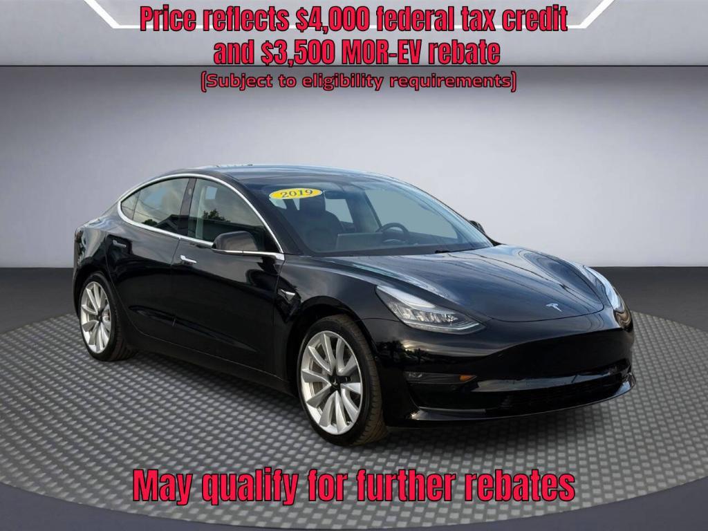 used 2019 Tesla Model 3 car, priced at $18,498