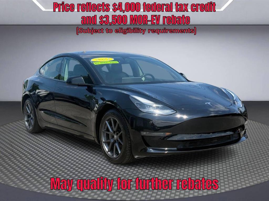 used 2022 Tesla Model 3 car, priced at $18,998