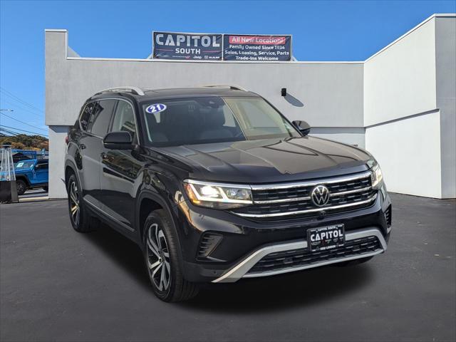 used 2021 Volkswagen Atlas car, priced at $25,655