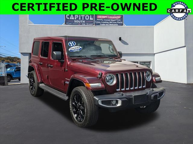 used 2021 Jeep Wrangler Unlimited car, priced at $33,878