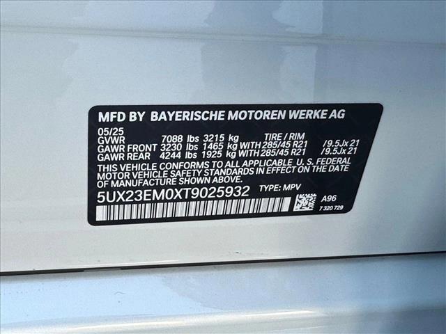 new 2026 BMW X7 car, priced at $92,990