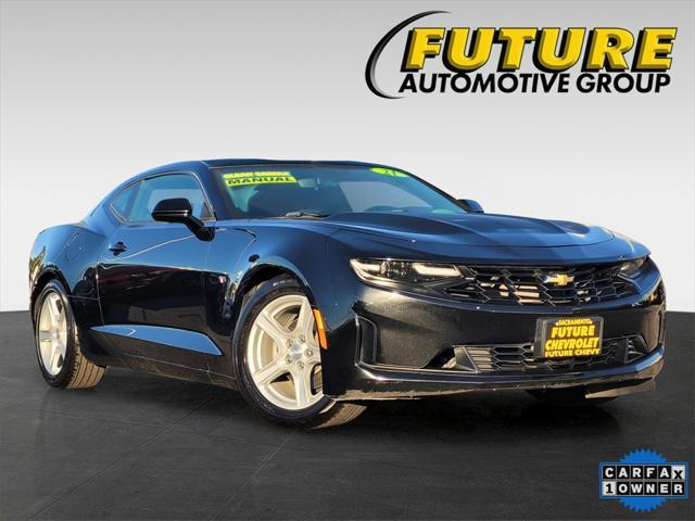 used 2021 Chevrolet Camaro car, priced at $24,878