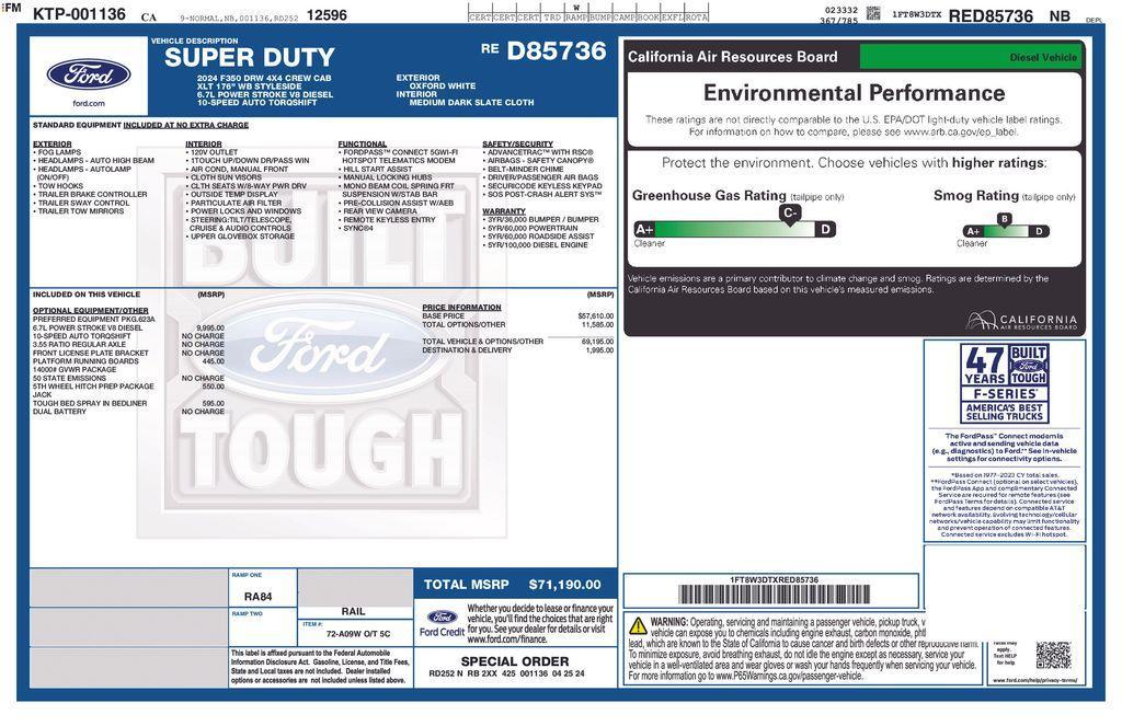 used 2024 Ford F-350 car, priced at $65,000