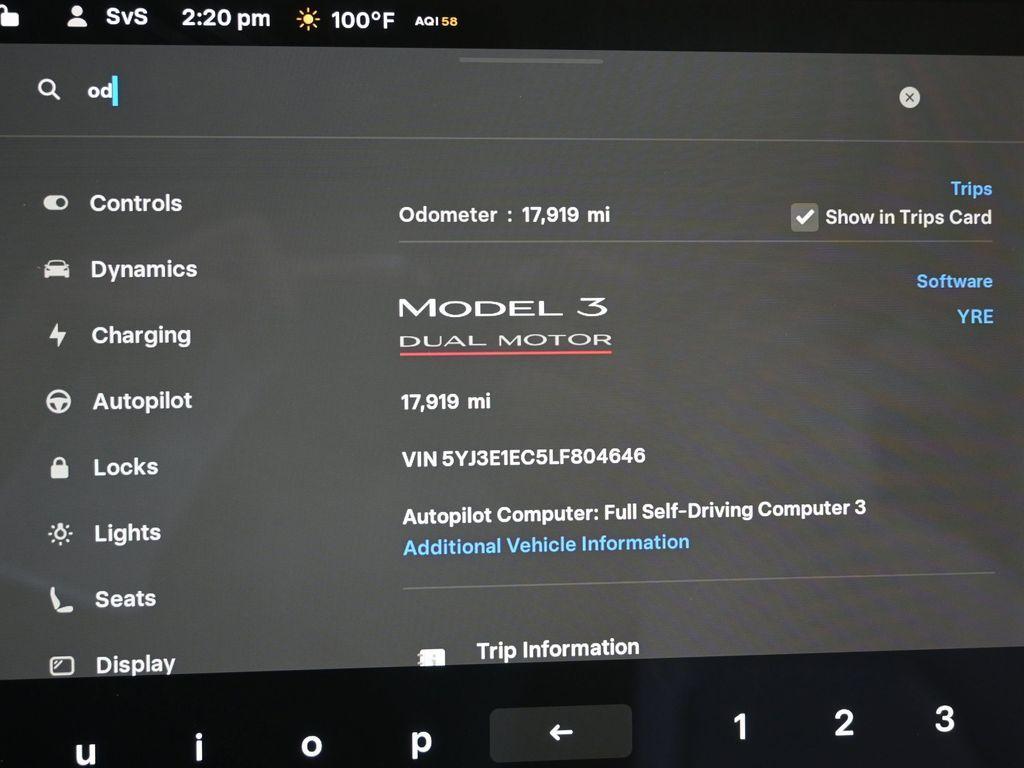 used 2020 Tesla Model 3 car, priced at $28,899