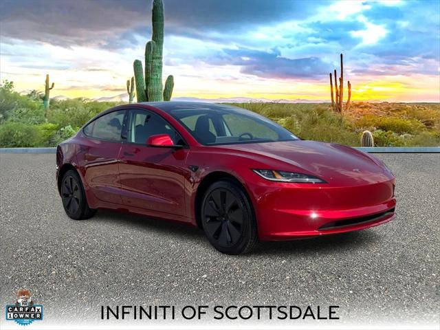 used 2025 Tesla Model 3 car, priced at $38,990